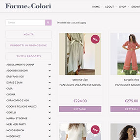 FORME e COLORI - e-commerce